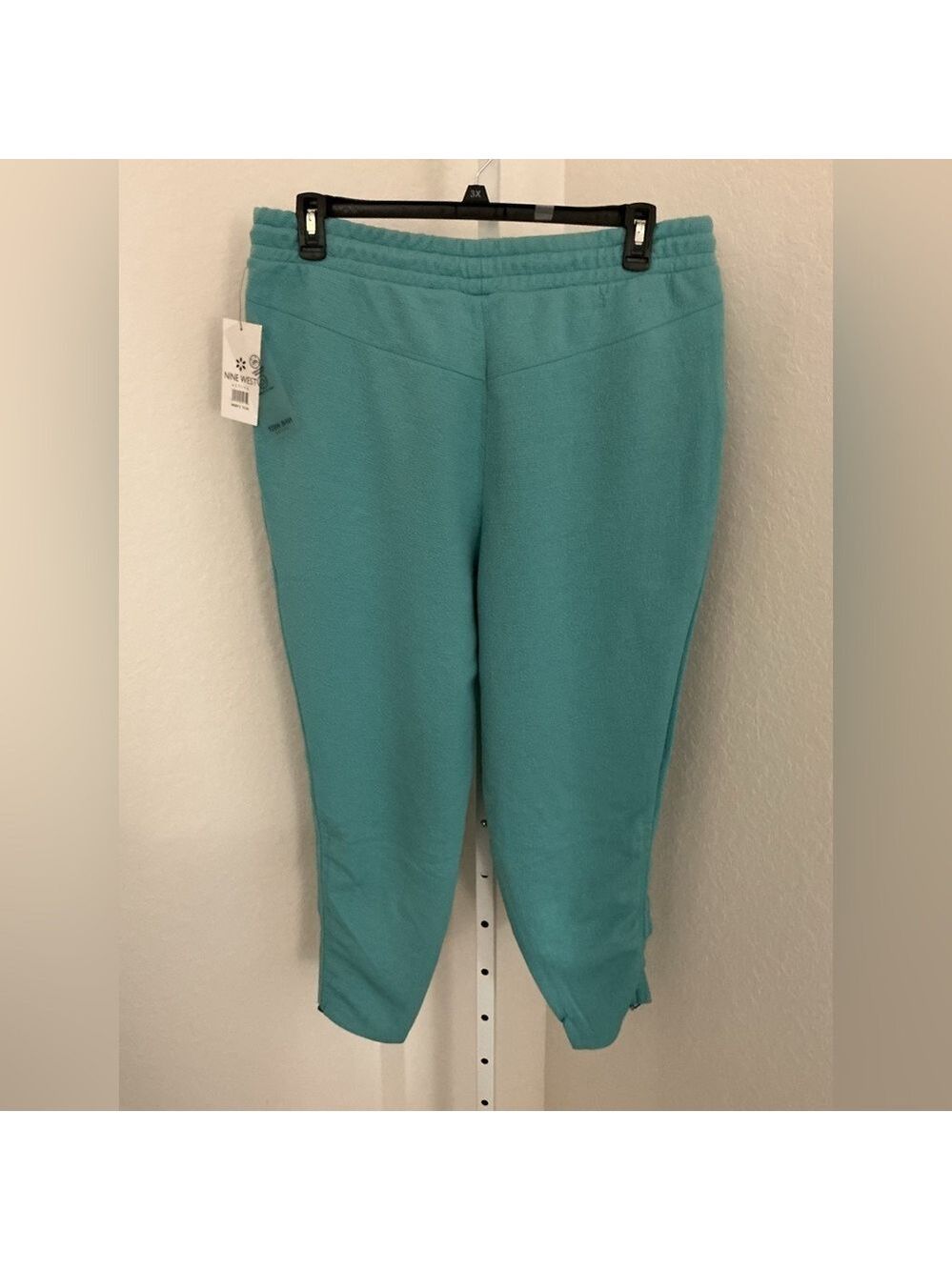 Nine West teal Active textured joggers Woman’s size 1X new with tags - Picture 4 of 14